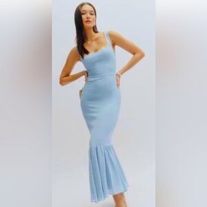 Reformation light blue Irisa dress . Size 4